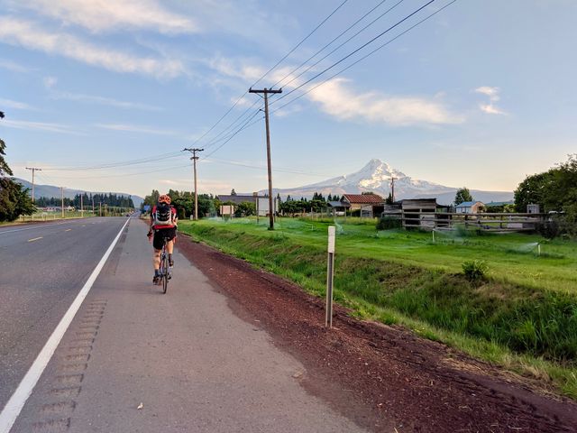 Paul and Mt. Hood on Highway 35