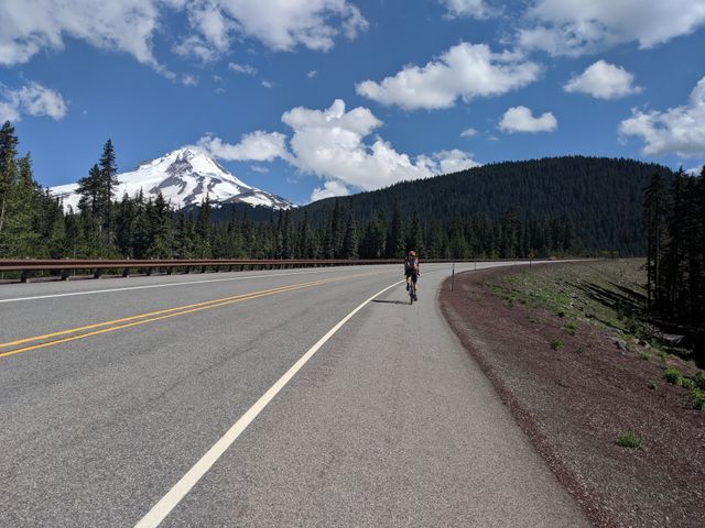 Hood from White River on Highway 35